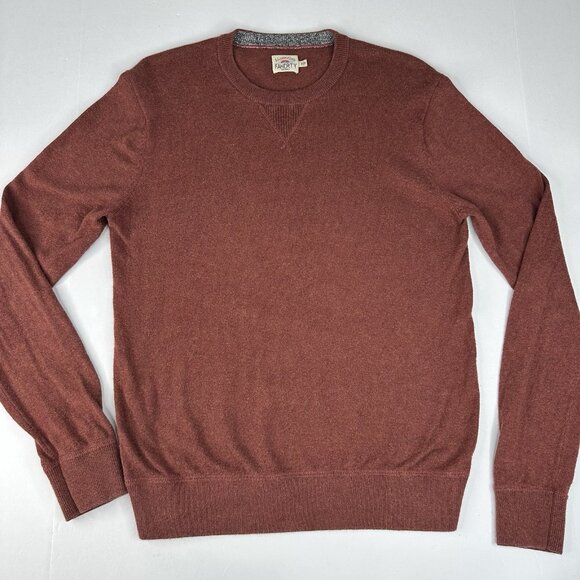 Fatherly Women's Brown Crewneck Cashmere Cotton Long Sleeve Knit Sweater S/C36.9 - Picture 5 of 13